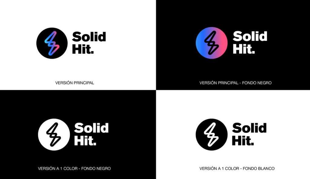 Logotipo en versiones de color diseñados por estudio de diseño